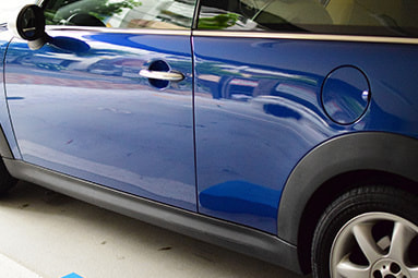 BMW mini 板金塗装後