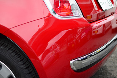fiat500 板金塗装後