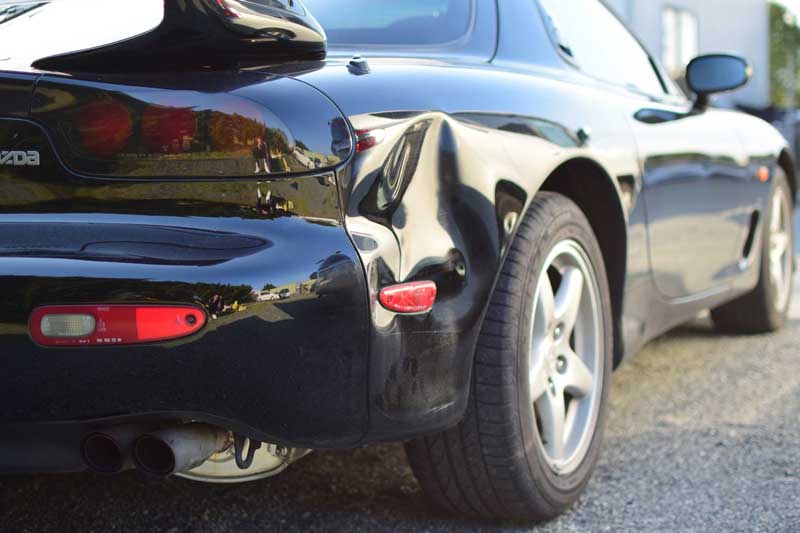 MAZDA RX-7 板金塗装 修理前