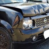 ニッサンキューブの事故修理、修理前